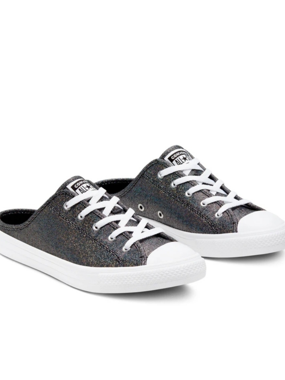 Converse Black Glitter Mule Low-Top Sneakers